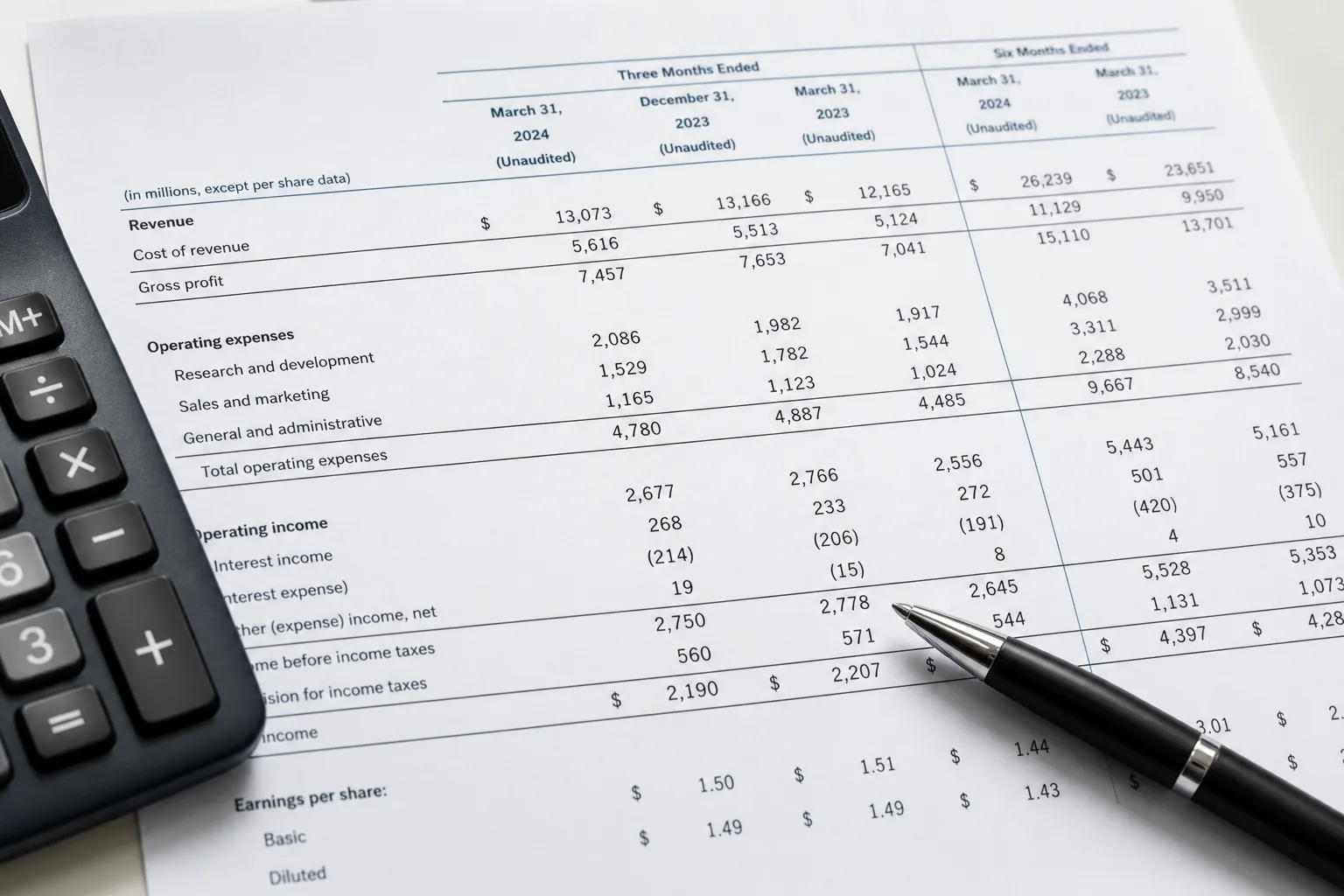 GLM OCR use case — financial report table to editable text