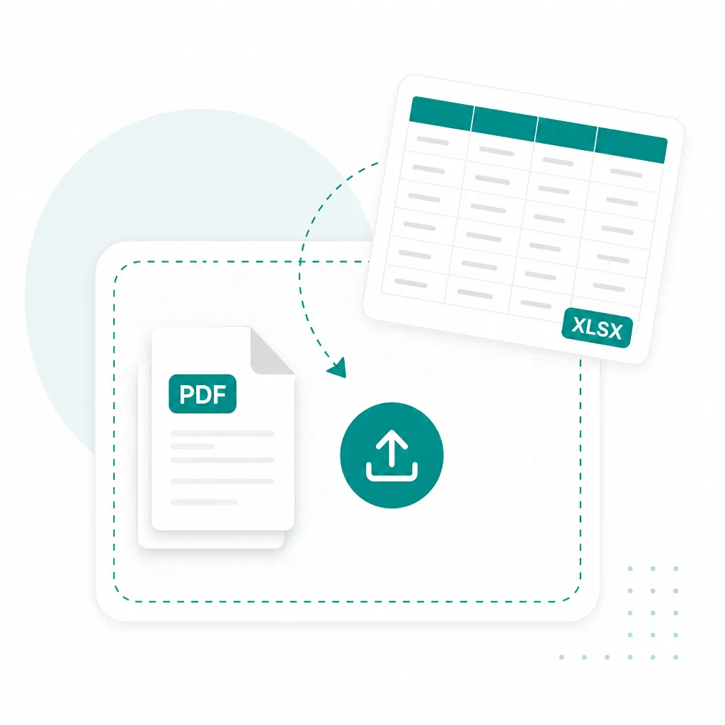 Upload a PDF file to convert to Word