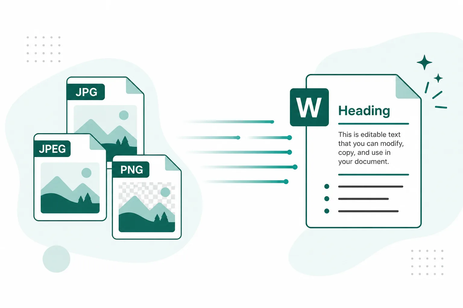 Multiple receipt photos laid out into PDF pages