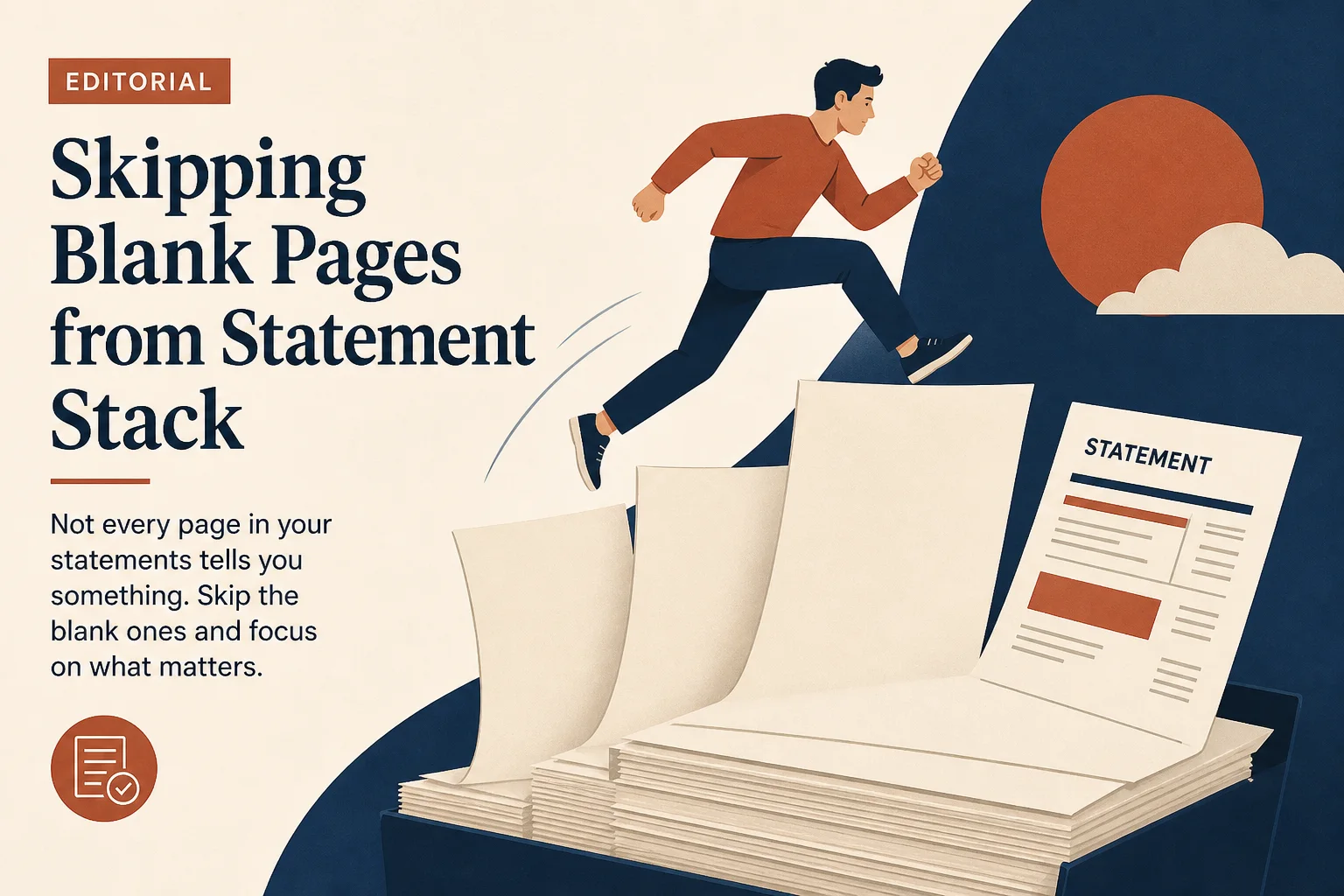 Organize PDF and skip unused pages