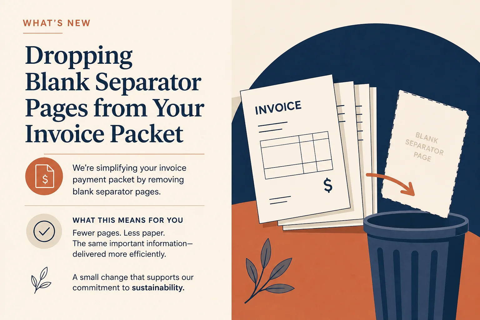 Remove blank invoice PDF pages